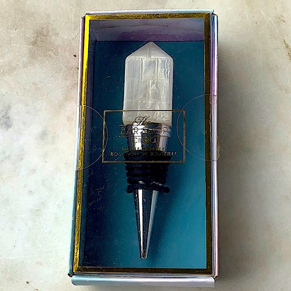 CIROA THE BAR SHOP BOTTLE STOPPER MODERN FAUX MOTHER OF PEARL - Picture 4 of 5